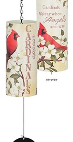 096069627647 Cylinder Sonnet Cardinals Appear Wind Chime