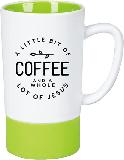 Ceramic Designer Coffee Mug | A little bit of coffee and a whole lot of Jesus