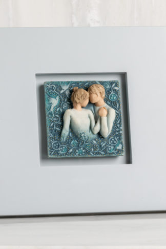 Duet Framed Plaque Willow Tree - Susan Lordi