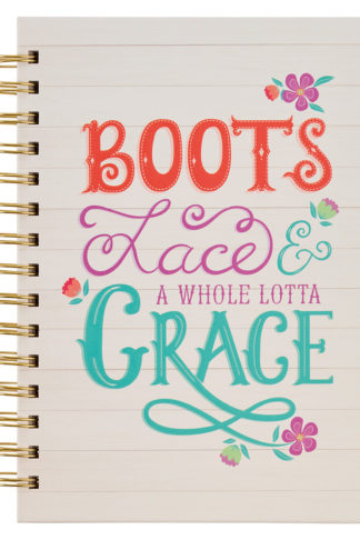 Boots Lace and Grace Wirebound Journal