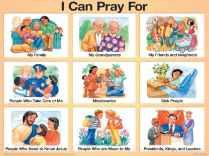 9789901980512 I Can Pray For Wall Chart Laminated