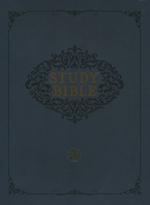 KJV Study Bible--soft leather-look black