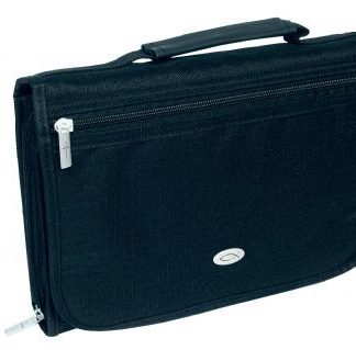 6006937069947 Black Microfiber Bible Cover for Men and Women Ichthus Jesus Fish Emblem Extra