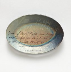 045544911498 Happy Anniversary Trinket Plate