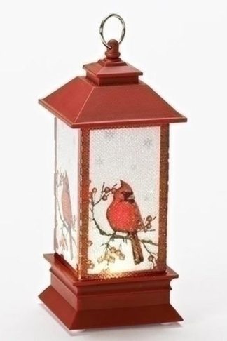 089945579154 LED Lantern With Cardinal (Ornament)