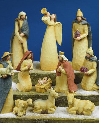 095177563786 Folk Art Nativity Figures