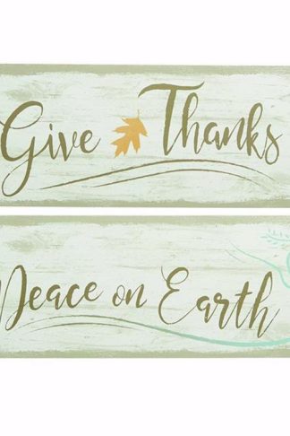 096069697688 Give Thanks Peace Reversible Sign