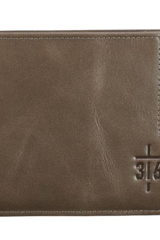 1220000130364 Genuine Leather Wallet for Men  3:16 Cross  John 3:16 Bible Verse  Quality Cla"