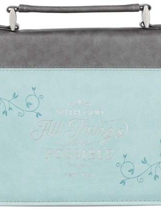 1220000137295 Women's Fashion Bible Cover All Things are Possible Matthew 19:26