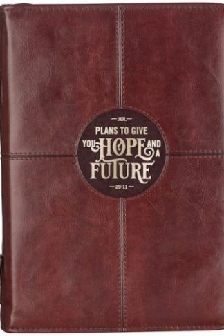 1220000320086 Protective Chestnut Brown Faux Leather Bible Cover Carry Case for Men and Grads: