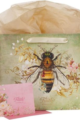 1220000321342 Large Landscape Scripture Gift Bag for Women w/Greeting Card & Tissue Paper Set: