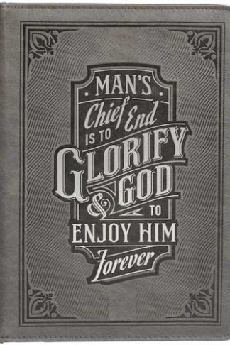 1220000324770 Classic Debossed Vegan Leather Bible Cover for Men & Women: Glorify God Inspirat