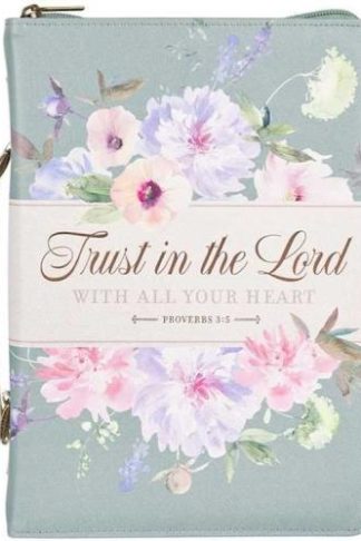 1220000325135 Fashion Vegan Leather Bible Cover for Women: Trust in the Lord Inspirational Scr
