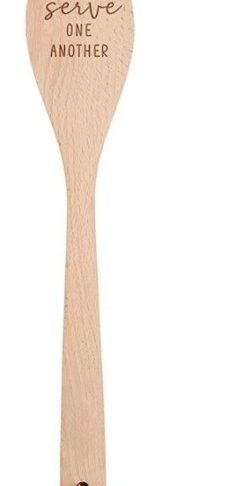 195002030565 Serve One Another Wooden Spoon With Cover