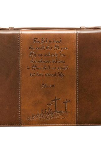 6006937109605 Gospel Two-tone Bible / Book Cover - John 3:16 (Large)