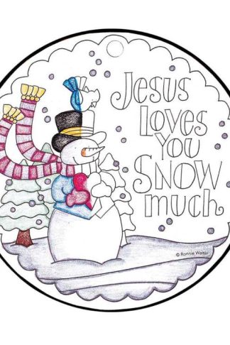 603799113717 Colorful Blessings Jesus Loves You Snow Much (Ornament)