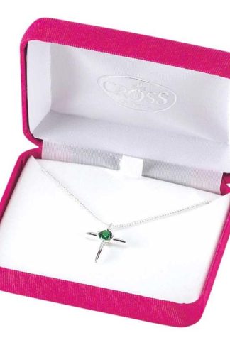 603799208499 May Birthday Cross Emerald CZ