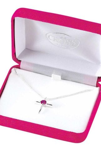 603799208512 July Birthday Cross Ruby CZ