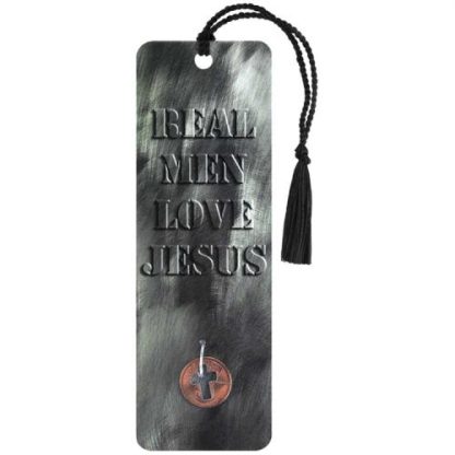 603799320900 Real Men Love Jesus Tassel Coin Bookmark