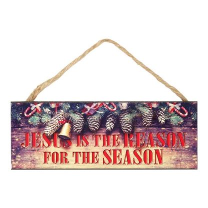 603799328333 Jesus Is The Reason Jute Hanger