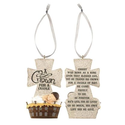 603799408073 Crown For A Cradle Resin (Ornament)