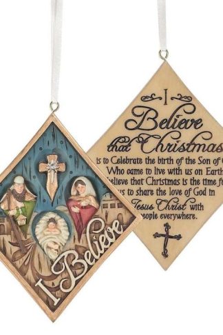 603799546171 I Believe Diamond Shape (Ornament)