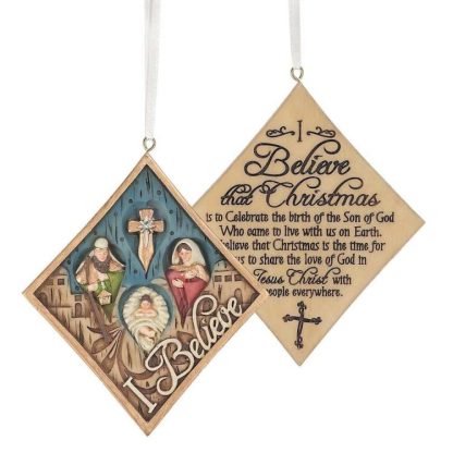 603799546171 I Believe Diamond Shape (Ornament)