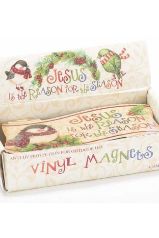 603799555265 Jesus Is The Reason Christmas Birds Vinyl Magnet