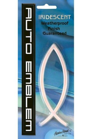 603799575423 Iridescent Ichthus Auto Emblem