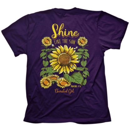 612978549599 Cherished Girl Shine Sunflower (Large T-Shirt)