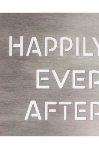 656200299630 Happily Every After Silhouette Sign (Plaque)