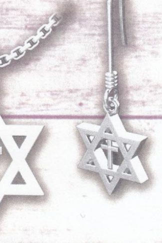 657664864723 Star Of David With Cross Necklace With Earrings