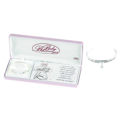 714611162827 Baby Cuff With Puff Cross (Bracelet/Wristband)
