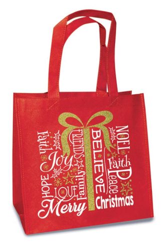 759830263207 Present Glitter Christmas Eco Tote