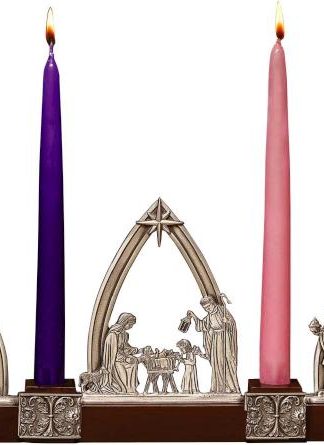 785525308007 Nativity Advent Candle Holder