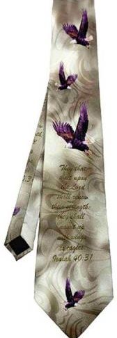 788200814114 Isaiah 40:31 Eagles Tie