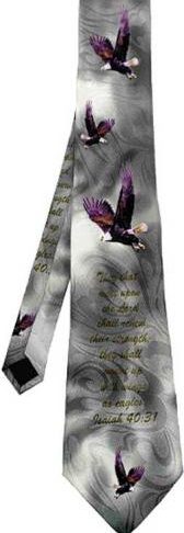 788200814152 Isaiah 40:31 Eagles Tie