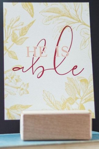 858953006842 He Is Able Encouragement Art With Envelope