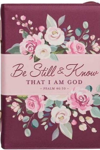 1220000325128 Fashion Vegan Leather Bible Cover for Women: Be Still & Know Inspirational Scrip