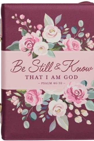 1220000325159 Fashion Vegan Leather Bible Cover for Women: Be Still & Know Inspirational Scrip