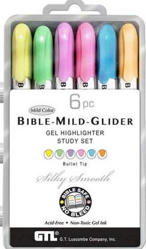 634989981762 Bible Mild Glider Gel Highlighter Kit