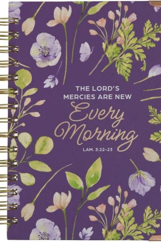 9781639524310 Purple Journal w/Scripture Lord's Mercies Large Bible Verse Notebook