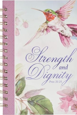 9781639524341 Purple Journal w/Scripture Strength and Dignity Large Bible Verse Notebook
