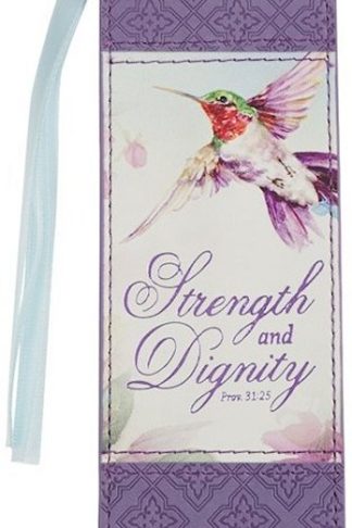 1220000324831 Premium Vegan Leather Scripture Bookmark for Women: Strength & Dignity Inspirati
