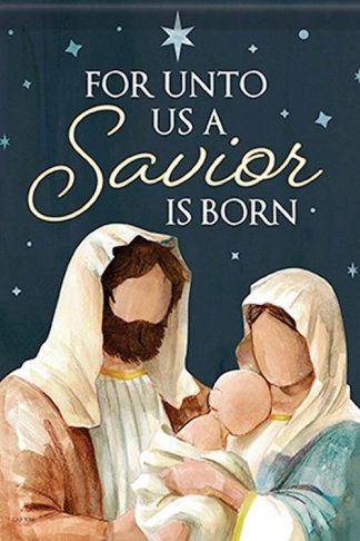 096069506164 For Unto Us A Savior Is Born Flag
