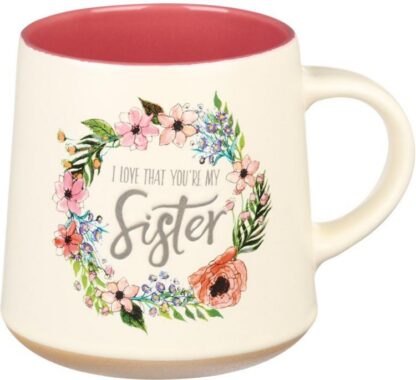 1220000136090 I Love That Your My Sister Ecclesiastes 4:9 Ceramic Bible Verse Coffee Mug  Flor