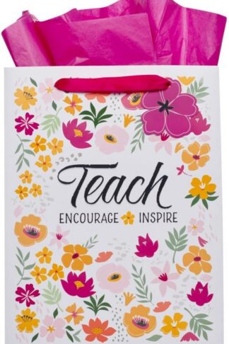 1220000323544 Large Portrait Scripture Gift Bag for Teachers & Women: Teacher