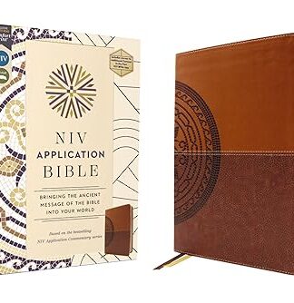 NIV Application Bible, Leathersoft, Brown, Red Letter, Comfort Print