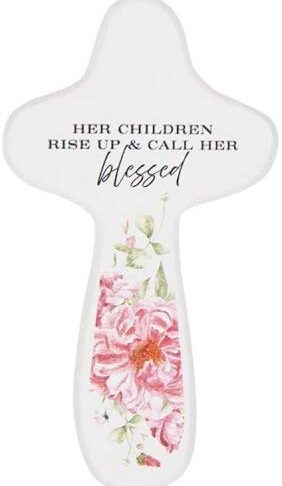195002553293 Her Children Rise Up And Call Her Blessed Handheld Cross