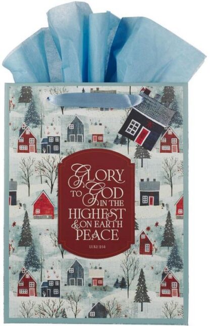 1220000326972 Large Portrait Inspirational Christmas Gift Bag